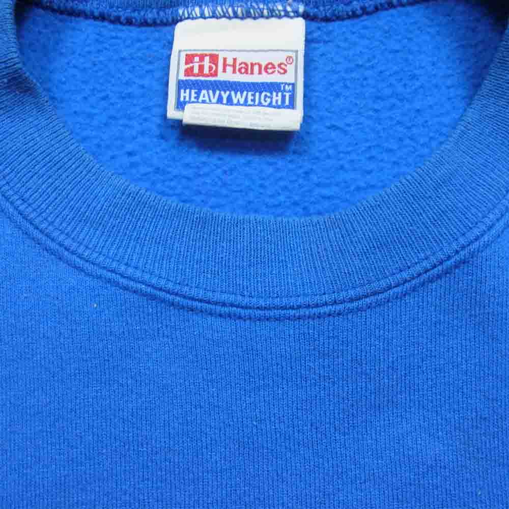 ヘインズ ヴィンテージ プリント 半袖 スウェット ブルー系 XXL【中古】