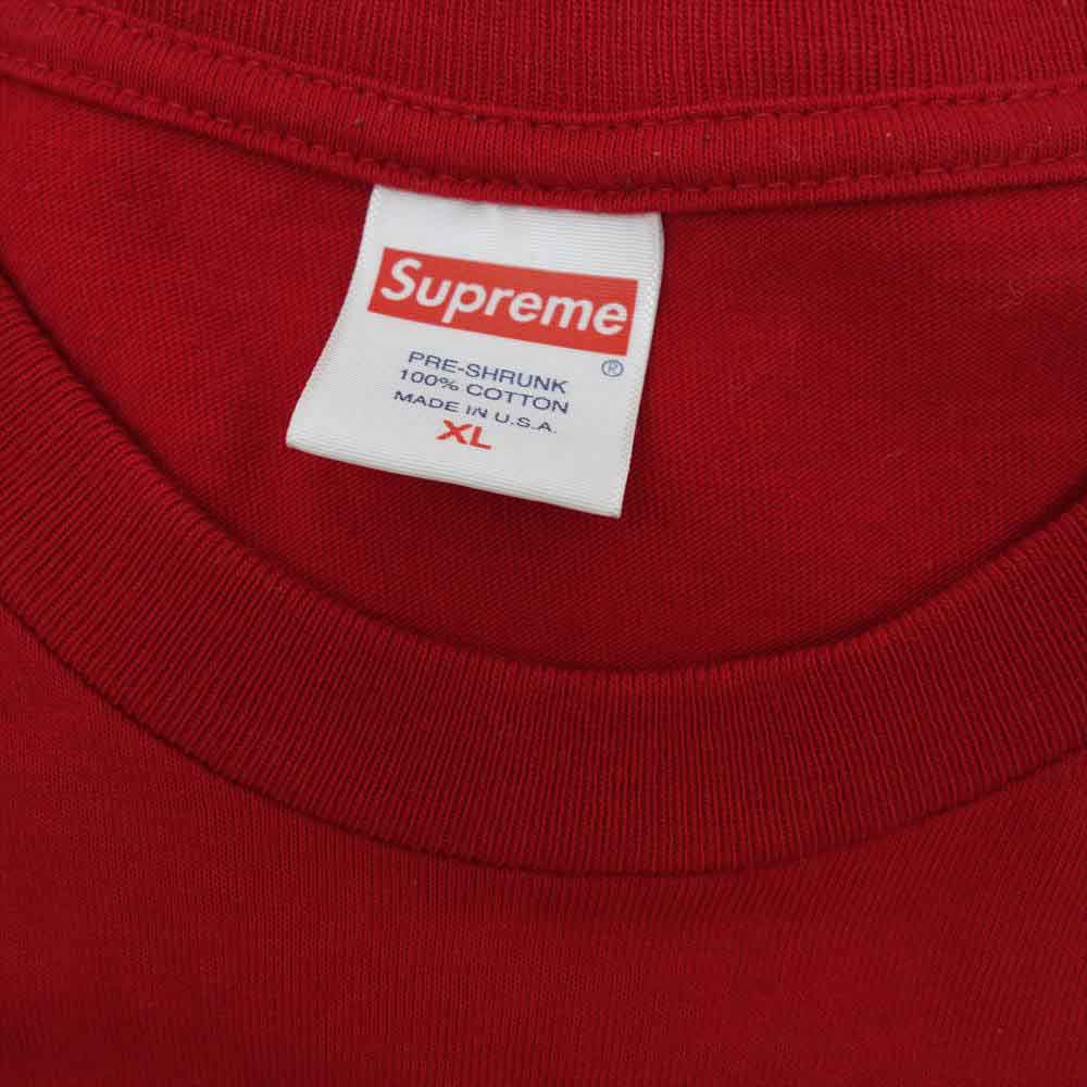 Supreme シュプリーム 17AW Nas Tee ナズ Tシャツ レッド系 XL【中古】
