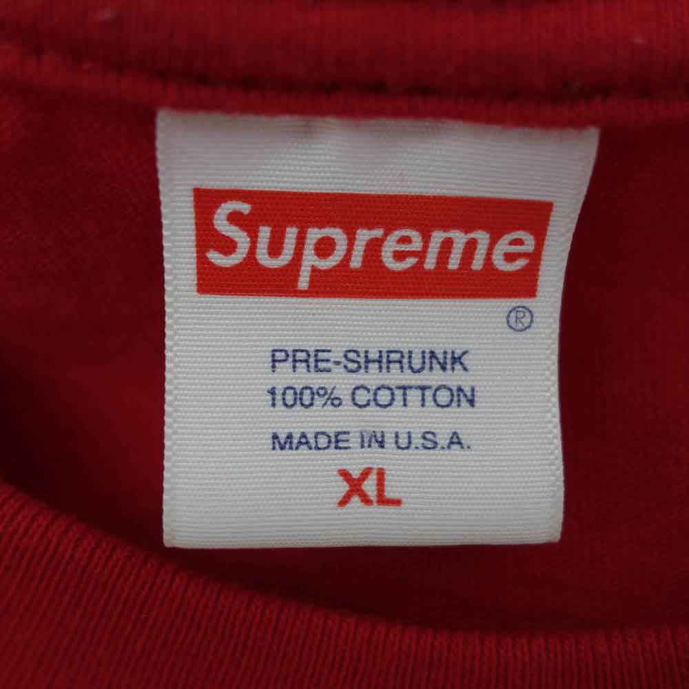 Supreme シュプリーム 17AW Nas Tee ナズ Tシャツ レッド系 XL【中古】