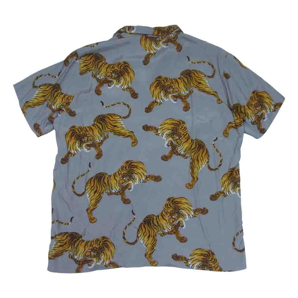 WACKO MARIA ワコマリア Tim Lehi ティムリーハイ タイガー アロハ ハワイアンシャツ グレー系 XL【中古】