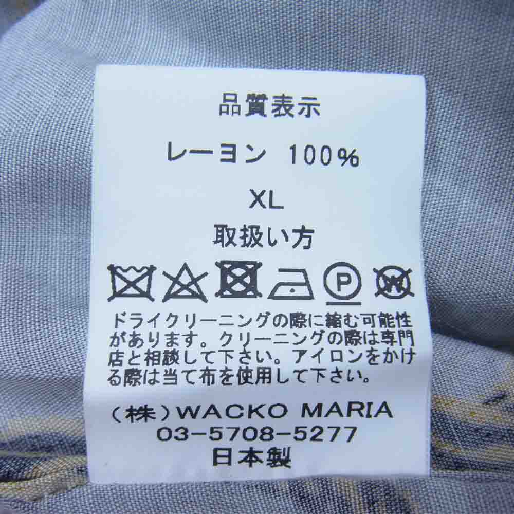 WACKO MARIA ワコマリア Tim Lehi ティムリーハイ タイガー アロハ ハワイアンシャツ グレー系 XL【中古】
