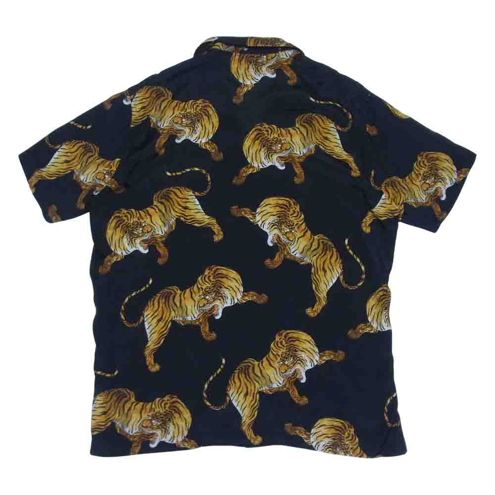 WACKO MARIA ワコマリア Tim Lehi ティムリーハイ タイガー アロハ ハワイアンシャツ ブラック系 XL【中古】