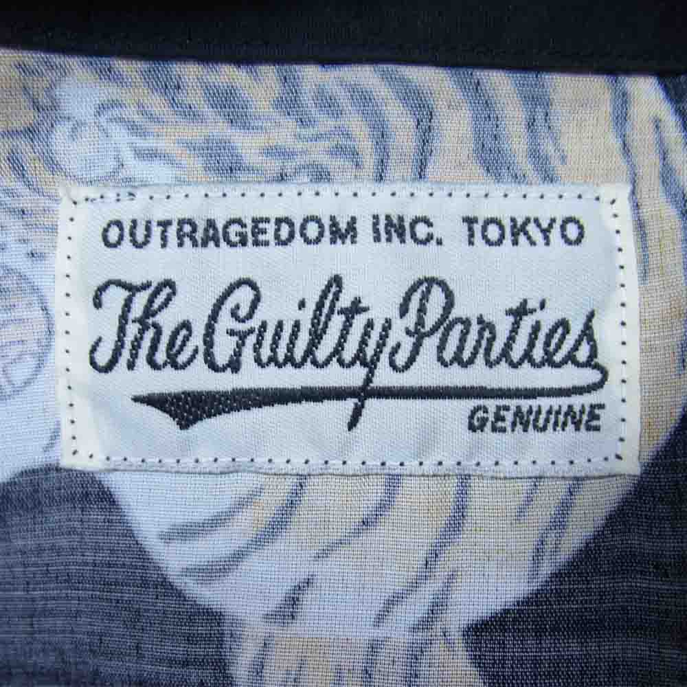 WACKO MARIA ワコマリア Tim Lehi ティムリーハイ タイガー アロハ ハワイアンシャツ ブラック系 XL【中古】