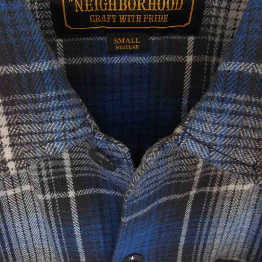 NEIGHBORHOOD ネイバーフッド 171ARNH-SHM01 LOGGER C-SHIRT チェック 長袖シャツ ブルー系 S【中古】