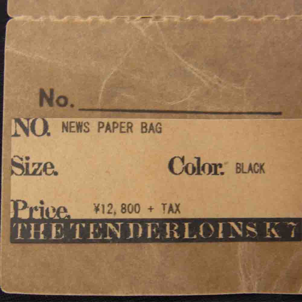 TENDERLOIN テンダーロイン T-NEWS PAPER BAG ニュース ペーパー リップストップ バッグ ブラック系【中古】