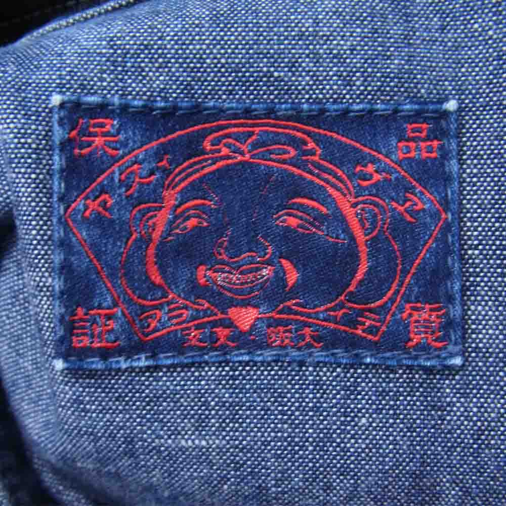 EVISU エヴィス チンストラップ デニム ワーク 長袖 シャツ インディゴブルー系 表記無し【中古】