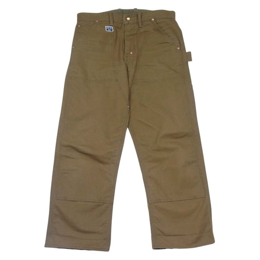 The REAL McCOY'S ザリアルマッコイズ JOE McCOY ジョーマッコイ 8HOURUNION エイトアワーユニオン 722 ダック ダブルニー パンツ カーキブラウン系 34【中古】