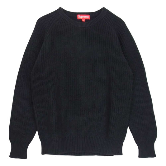 Supreme シュプリーム 14AW Rib Crewneek Sweiter リブ クルーネック セーター ブラック系 S【中古】