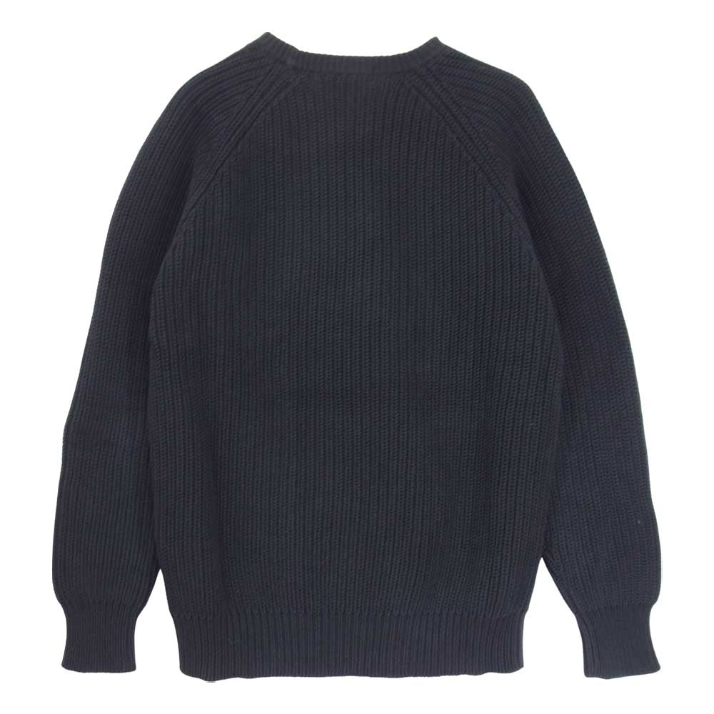 Supreme シュプリーム 14AW Rib Crewneek Sweiter リブ クルーネック セーター ブラック系 S【中古】