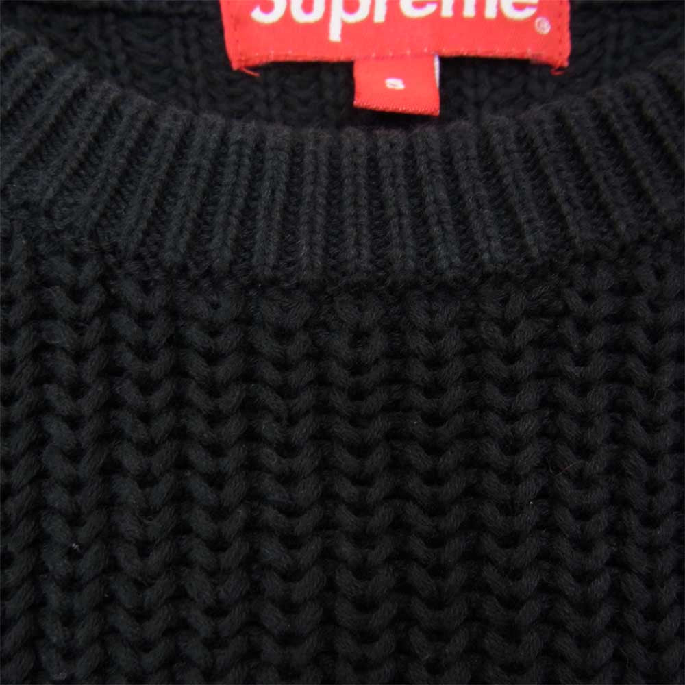 Supreme シュプリーム 14AW Rib Crewneek Sweiter リブ クルーネック セーター ブラック系 S【中古】