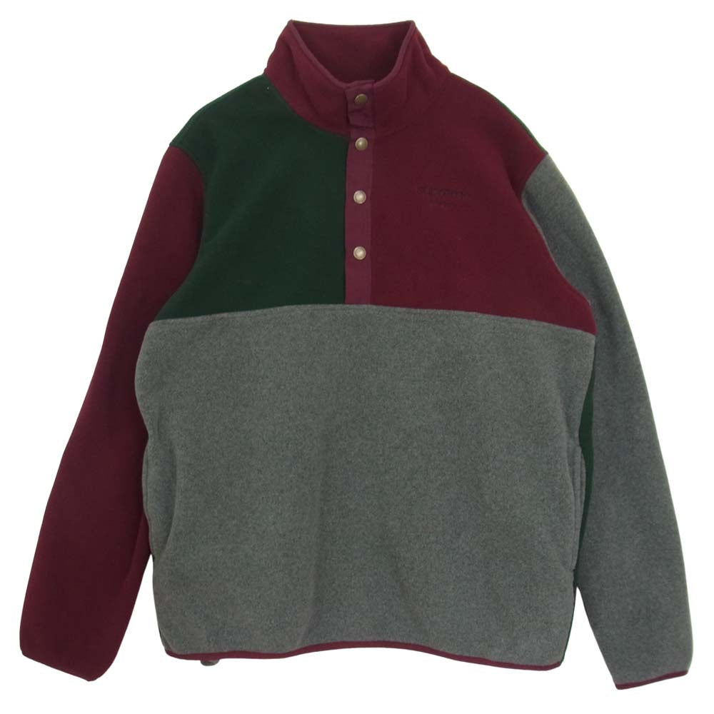 Supreme シュプリーム 16AW Polartec Flannel color Brocked Hals Snap ポーラテック カラー ブロック ハーフ スナップフリース マルチカラー系 M【中古】