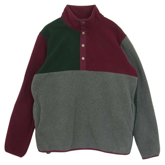 Supreme シュプリーム 16AW Polartec Flannel color Brocked Hals Snap ポーラテック カラー ブロック ハーフ スナップフリース マルチカラー系 M【中古】