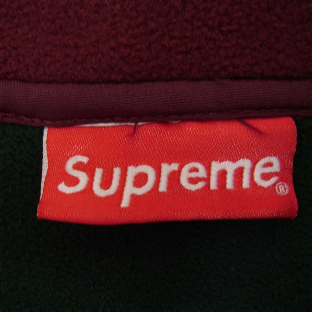 Supreme シュプリーム 16AW Polartec Flannel color Brocked Hals Snap ポーラテック カラー ブロック ハーフ スナップフリース マルチカラー系 M【中古】