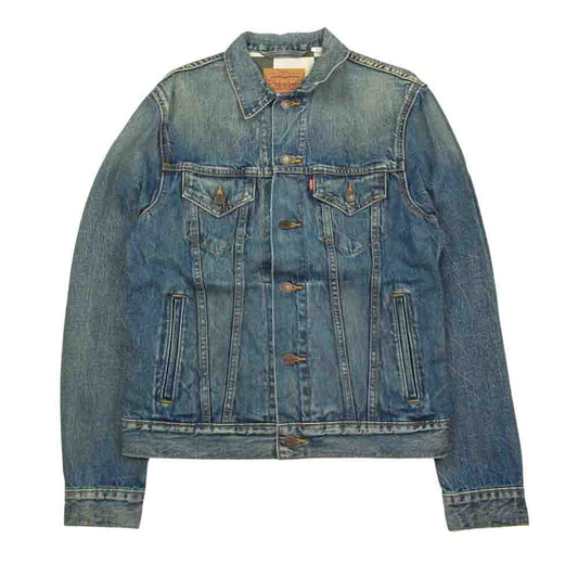 Supreme シュプリーム 14AW × Levis リーバイス Trucker Jacket 裏地 チェンカー フラッグ 3rd デニム ジャケット インディゴブルー系 S【中古】