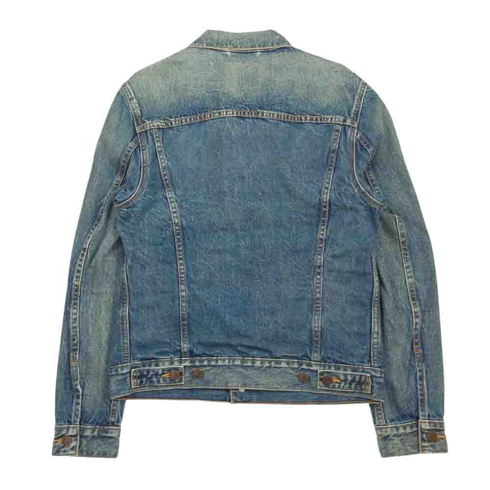 Supreme シュプリーム 14AW × Levis リーバイス Trucker Jacket 裏地 チェンカー フラッグ 3rd デニム ジャケット インディゴブルー系 S【中古】