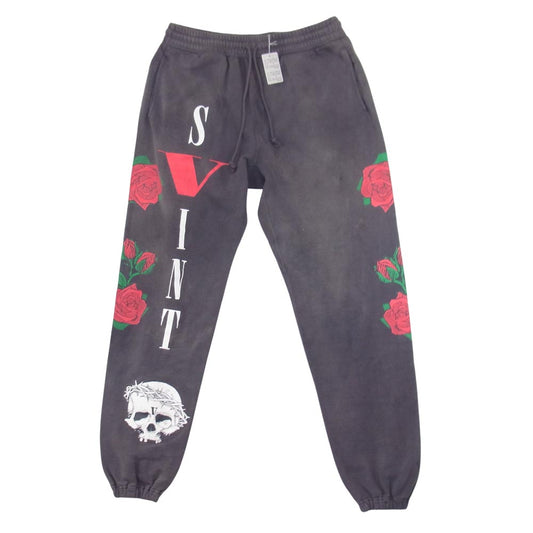 セントマイケル SM-S22-0000-072 × VLONE SWEAT ヴィーローン スウェットパンツ グレー系 M【新古品】【未使用】【中古】