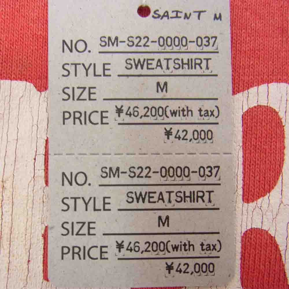 セントマイケル SM-S22-0000-037 RGLN SWT SH FELT ラグラン スウェット  レッド系 M【美品】【中古】