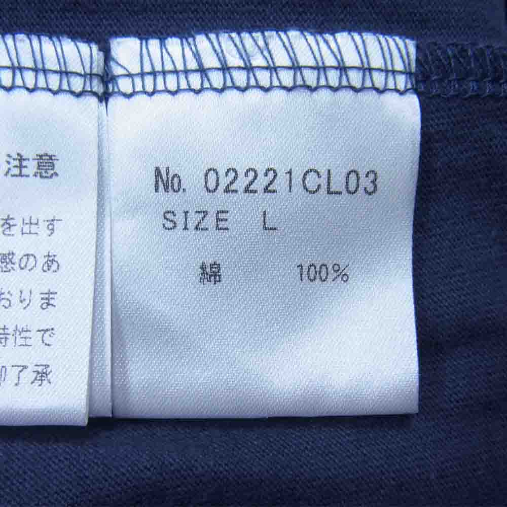 HYSTERIC GLAMOUR ヒステリックグラマー 02221CL03 HYSTERIC POW 長袖 Tシャツ ネイビー系 L【新古品】【未使用】【中古】