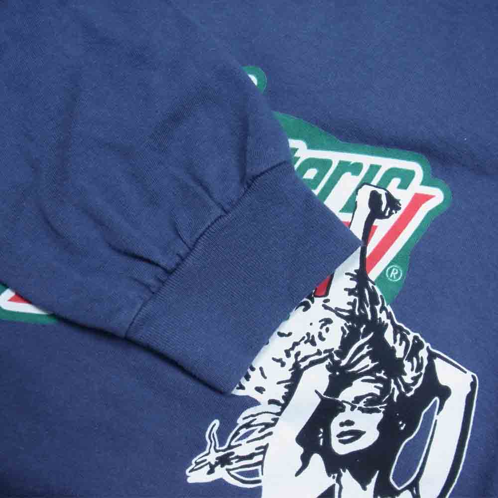 HYSTERIC GLAMOUR ヒステリックグラマー 02221CL03 HYSTERIC POW 長袖 Tシャツ ネイビー系 L【新古品】【未使用】【中古】