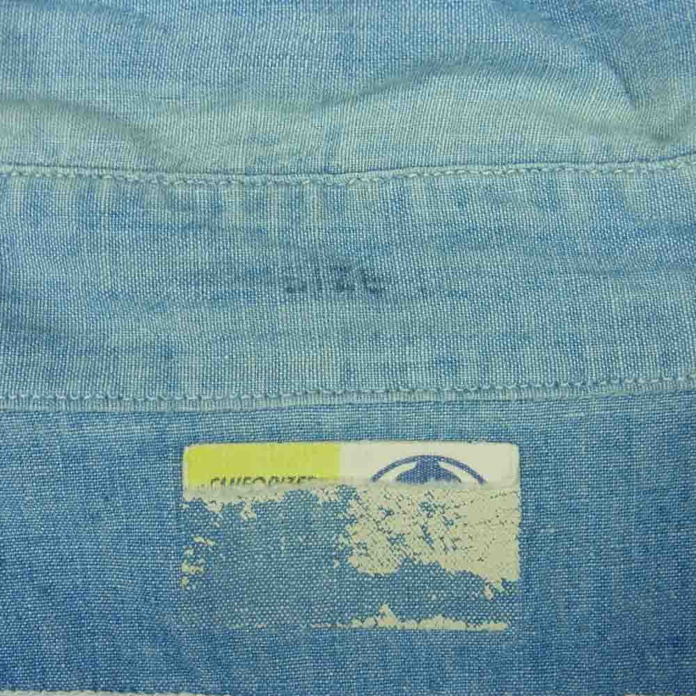 ブルーベル ヴィンテージ シャンブレー 長袖 ワーク シャツ インディゴブルー系【中古】