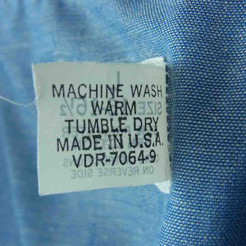 BIG MAC ビッグマック ヴィンテージ USA製 80s 半袖 ウエスタン シャツ インディゴブルー系 L【中古】