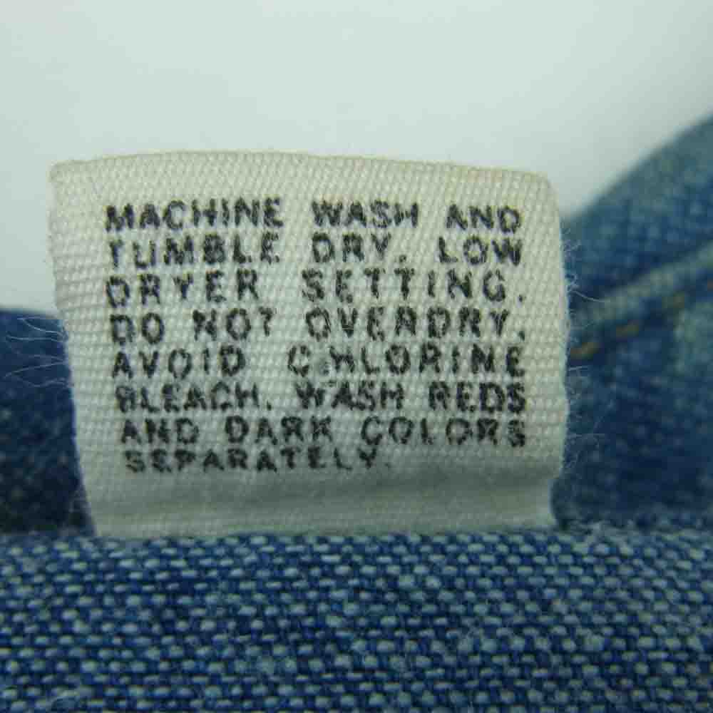 シアーズ ヴィンテージ デニム ウエスタン 長袖 シャツ インディゴブルー系 L【中古】