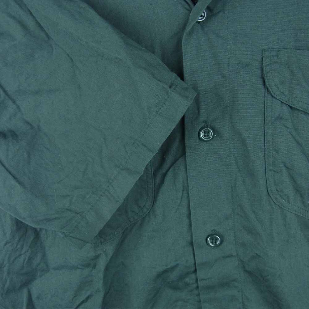 Lee リー ヴィンテージ 60s USA製 マチ付き 半袖 ワーク シャツ コットン グリーン系 15-15.5【中古】