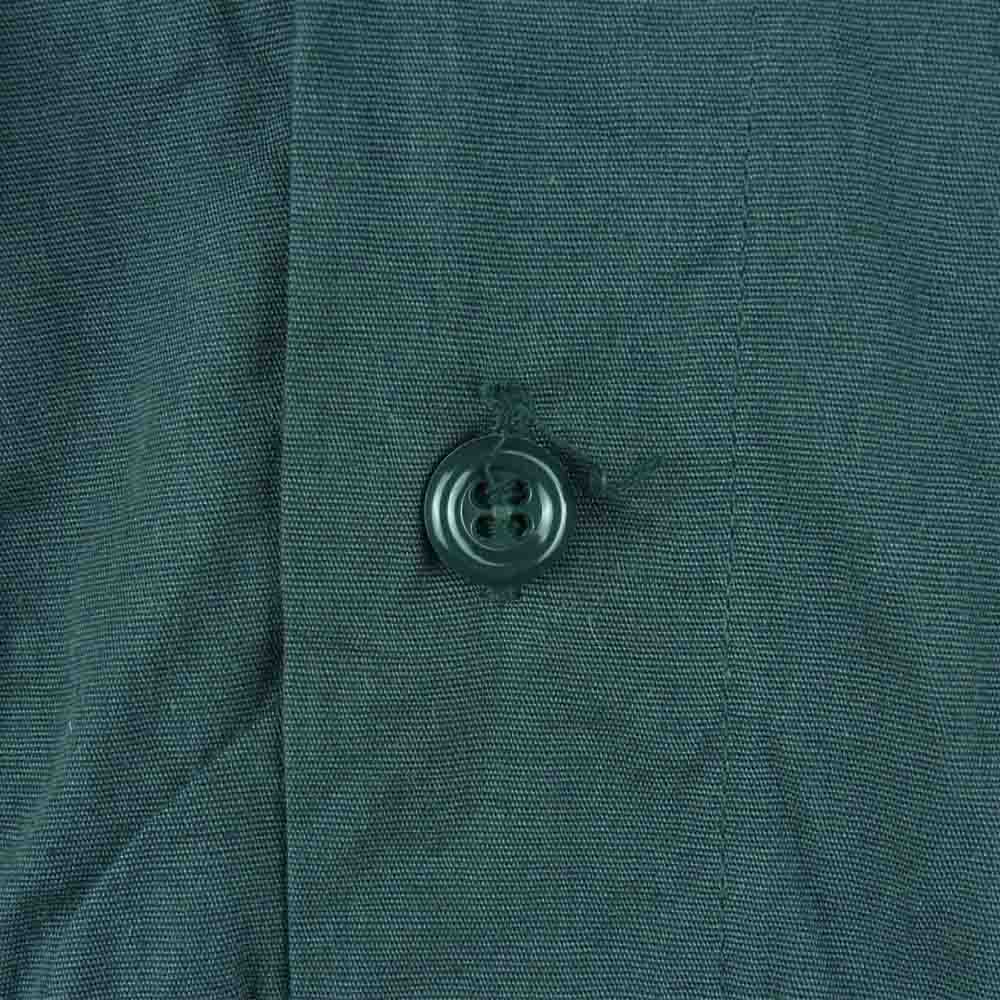 Lee リー ヴィンテージ 60s USA製 マチ付き 半袖 ワーク シャツ コットン グリーン系 15-15.5【中古】