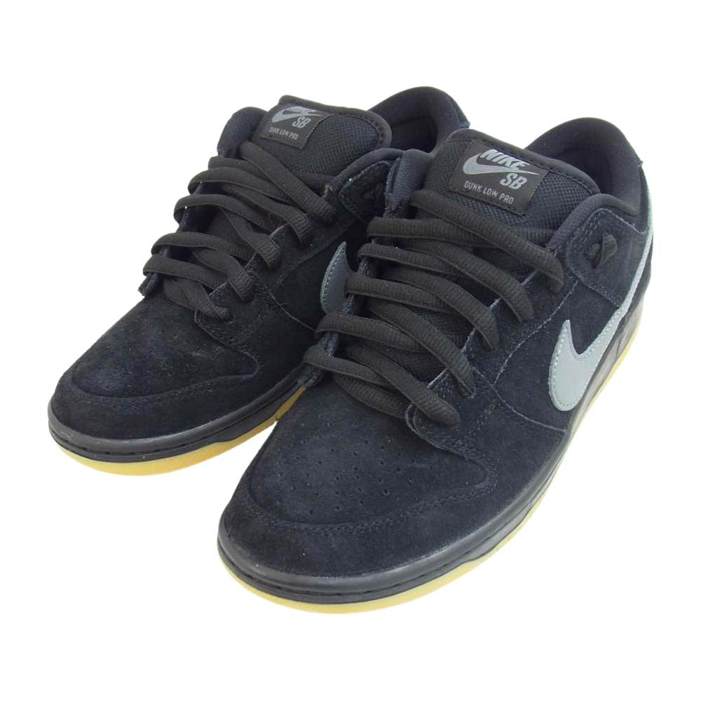 NIKE ナイキ BQ6817 010 SB DUNK LOW PRO FOG GREY GUM ダンク ロー フォグ ガムソール Black/Grey/Gum 26.5cm【美品】【中古】