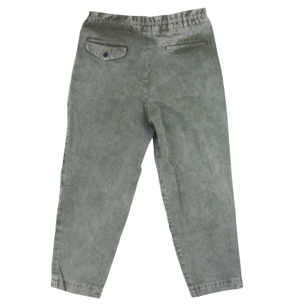 COMME des GARCONS コムデギャルソン BLACK 1F-P010 AD2020 後染め加工 ブリーチ オリーブ イージーデニム カーキ系 M【新古品】【未使用】【中古】