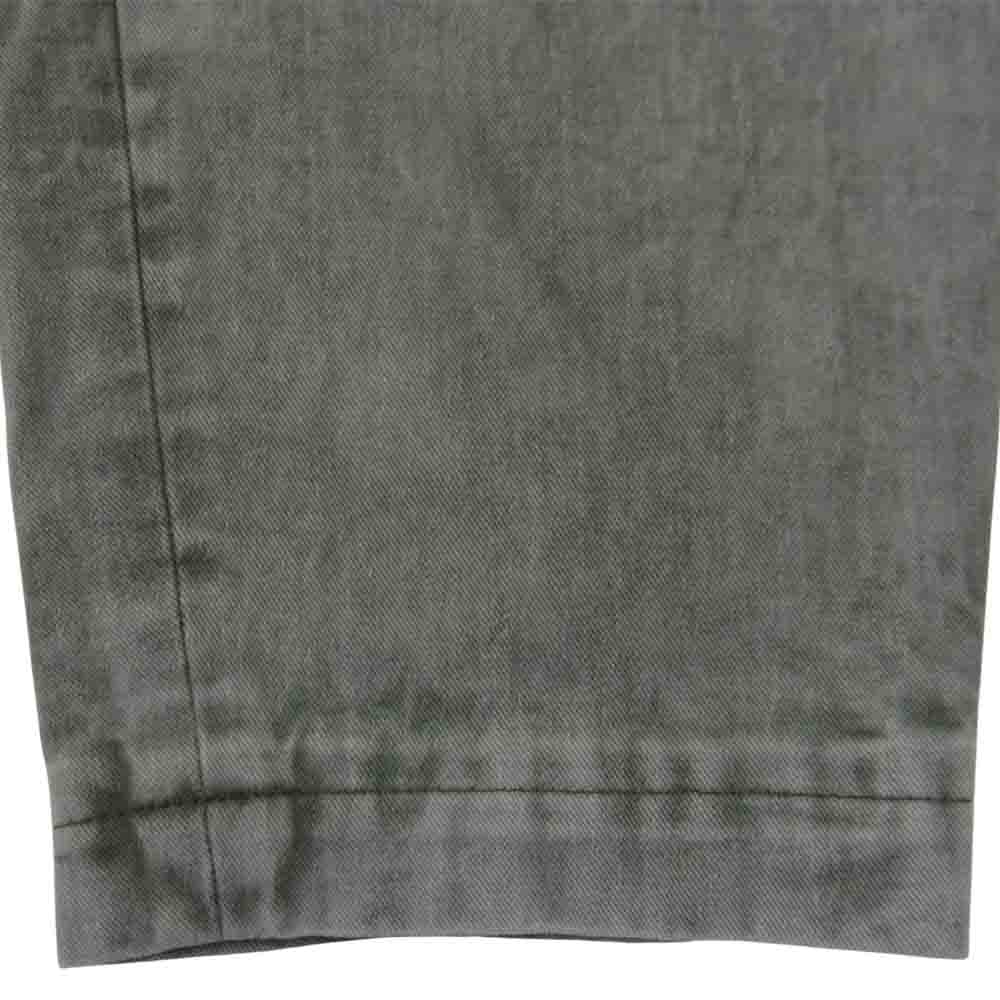 COMME des GARCONS コムデギャルソン BLACK 1F-P010 AD2020 後染め加工 ブリーチ オリーブ イージーデニム カーキ系 M【新古品】【未使用】【中古】