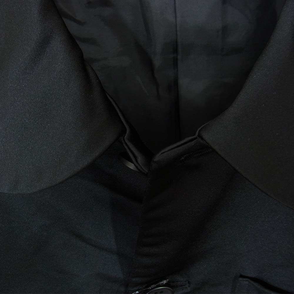 COMME des GARCONS コムデギャルソン BLACK 1D-J019-052-1-3 AD2019 エステル縮絨 ポリ縮 丸襟 ジャケット ブラック系 S【新古品】【未使用】【中古】