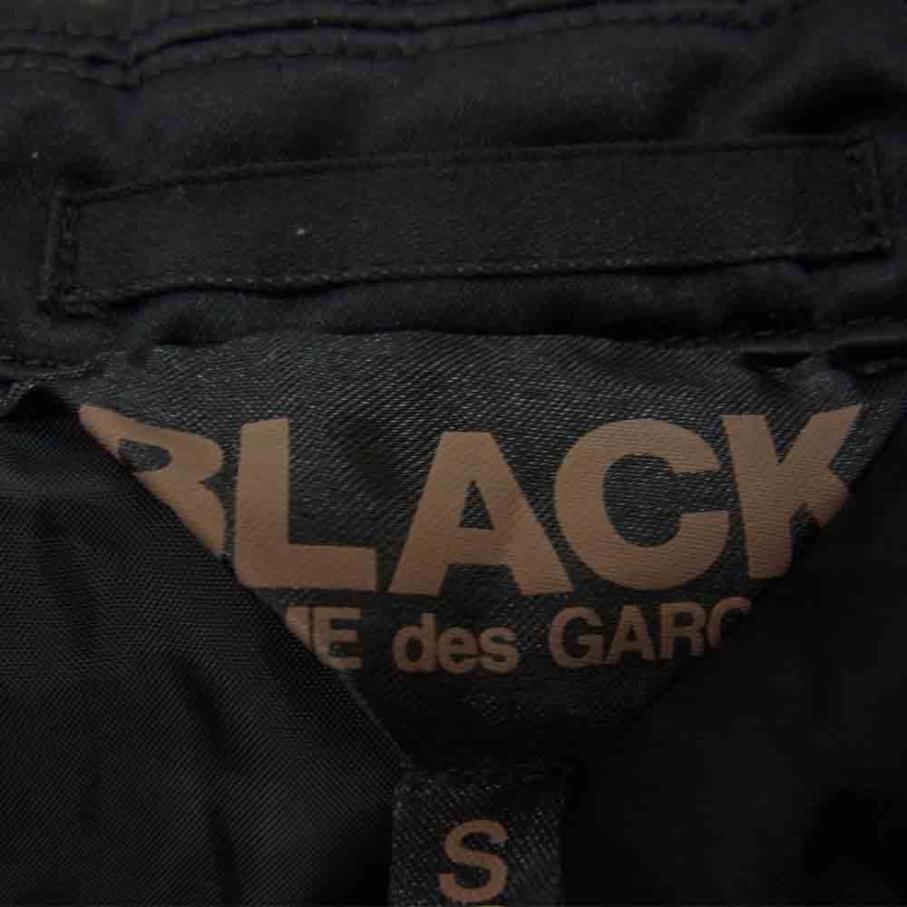 COMME des GARCONS コムデギャルソン BLACK 1D-J019-052-1-3 AD2019 エステル縮絨 ポリ縮 丸襟 ジャケット ブラック系 S【新古品】【未使用】【中古】