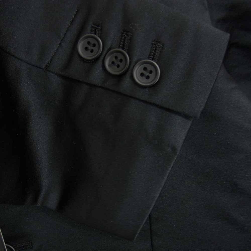 COMME des GARCONS コムデギャルソン BLACK 1D-J019-052-1-3 AD2019 エステル縮絨 ポリ縮 丸襟 ジャケット ブラック系 S【新古品】【未使用】【中古】