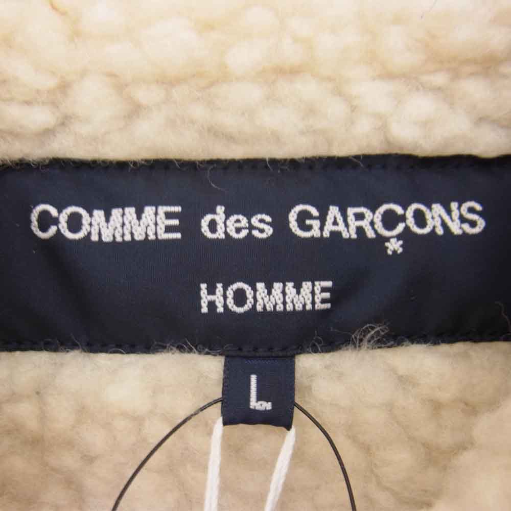 COMME des GARCONS コムデギャルソン HOMME オム 21AW HH-J025 コーデュロイ ボア パッチワーク トラックジャケット ブラウン系 L【新古品】【未使用】【中古】
