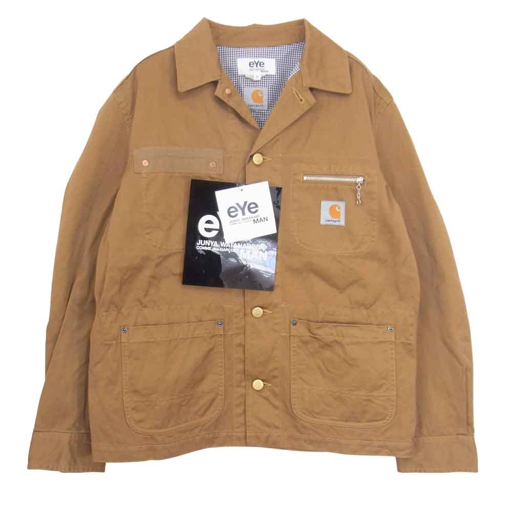 JUNYA WATANABE COMME des GARCONS MAN ジュンヤワタナベコムデギャルソンマン eYe carhart カーハート 21SS WG-J927 綿ウエポン製品染め カバーオール ジャケット ブラウン系 S【新古品】【未使用】【中古】