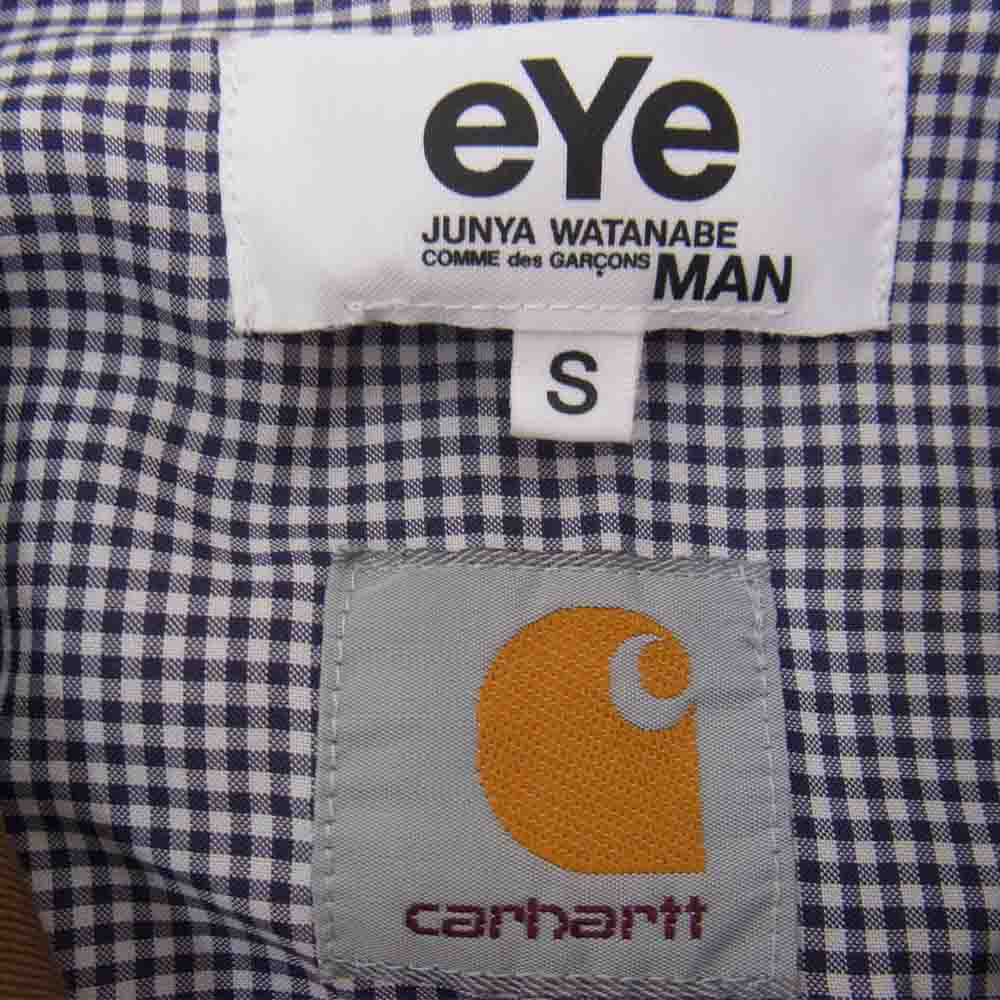 JUNYA WATANABE COMME des GARCONS MAN ジュンヤワタナベコムデギャルソンマン eYe carhart カーハート 21SS WG-J927 綿ウエポン製品染め カバーオール ジャケット ブラウン系 S【新古品】【未使用】【中古】