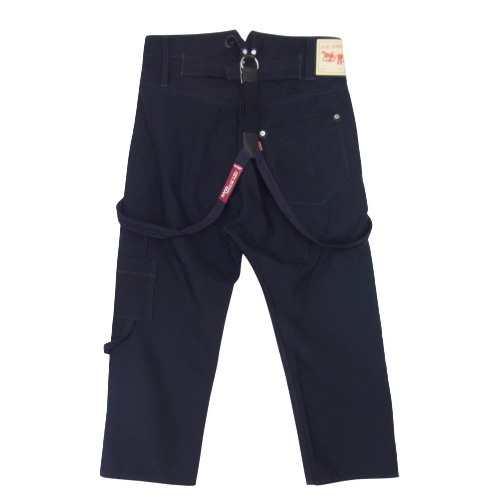 JUNYA WATANABE COMME des GARCONS MAN ジュンヤワタナベコムデギャルソンマン Levi's リーバイス WG-P207 AD2020 再構築 コットン ウール RED カスタマイズ サスペンダー パンツ ネイビー系 XS【新古品】【未使用】【中古】