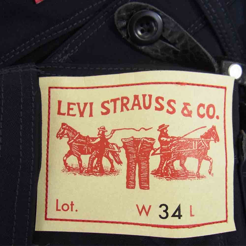 JUNYA WATANABE COMME des GARCONS MAN ジュンヤワタナベコムデギャルソンマン Levi's リーバイス WG-P207 AD2020 再構築 コットン ウール RED カスタマイズ サスペンダー パンツ ネイビー系 XS【新古品】【未使用】【中古】