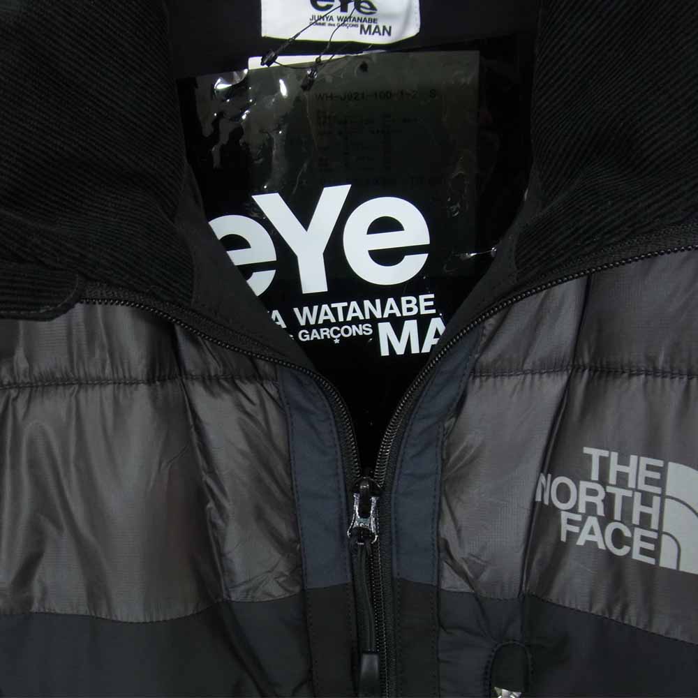 JUNYA WATANABE COMME des GARCONS MAN ジュンヤワタナベコムデギャルソンマン eYe THE NORTH FACE ノースフェイス 21AW WH-J921 ナイロンリップストップ プリマロフト ジャケット ブラック系 S【新古品】【未使用】【中古】