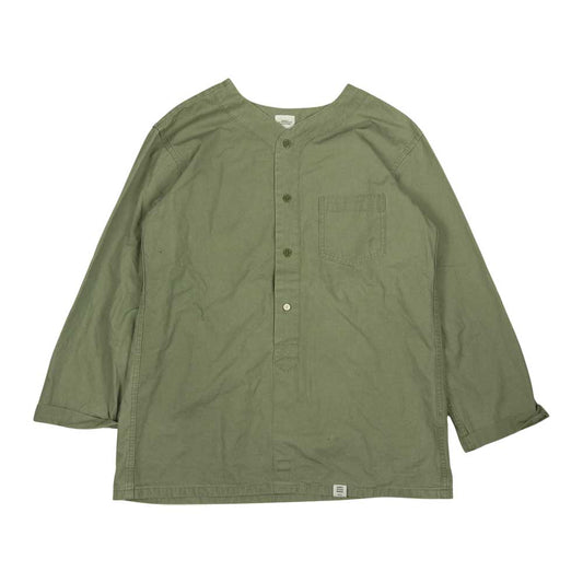 ベドウィンアンドザハートブレイカーズ MILITARY PULLOVER SHIR ミリタリー ノーカラー プルオーバー シャツ カーキ系 2【中古】