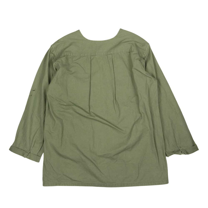 ベドウィンアンドザハートブレイカーズ MILITARY PULLOVER SHIR ミリタリー ノーカラー プルオーバー シャツ カーキ系 2【中古】