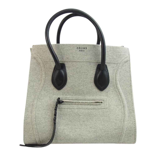 CELINE セリーヌ ラゲージ ファントム バッグ グレー系【美品】【中古】