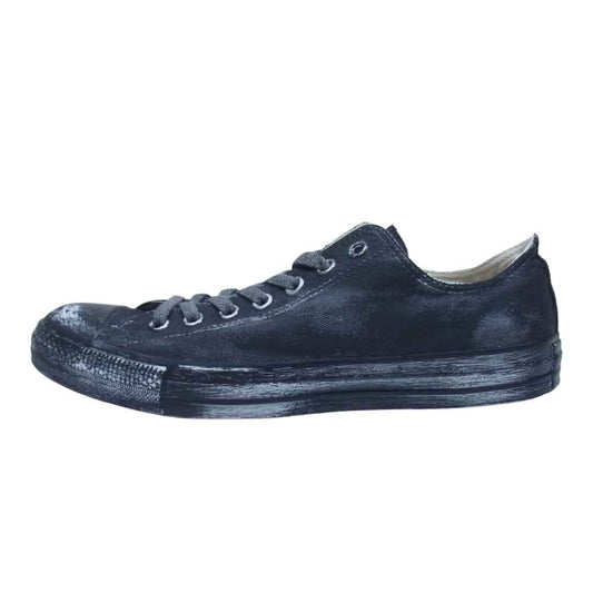 リザレクション REMAKE CONVERSE CANVAS ALL STAR OX オリジナルリメイク コンバース キャンバスオールスター ブラック系 28cm【中古】