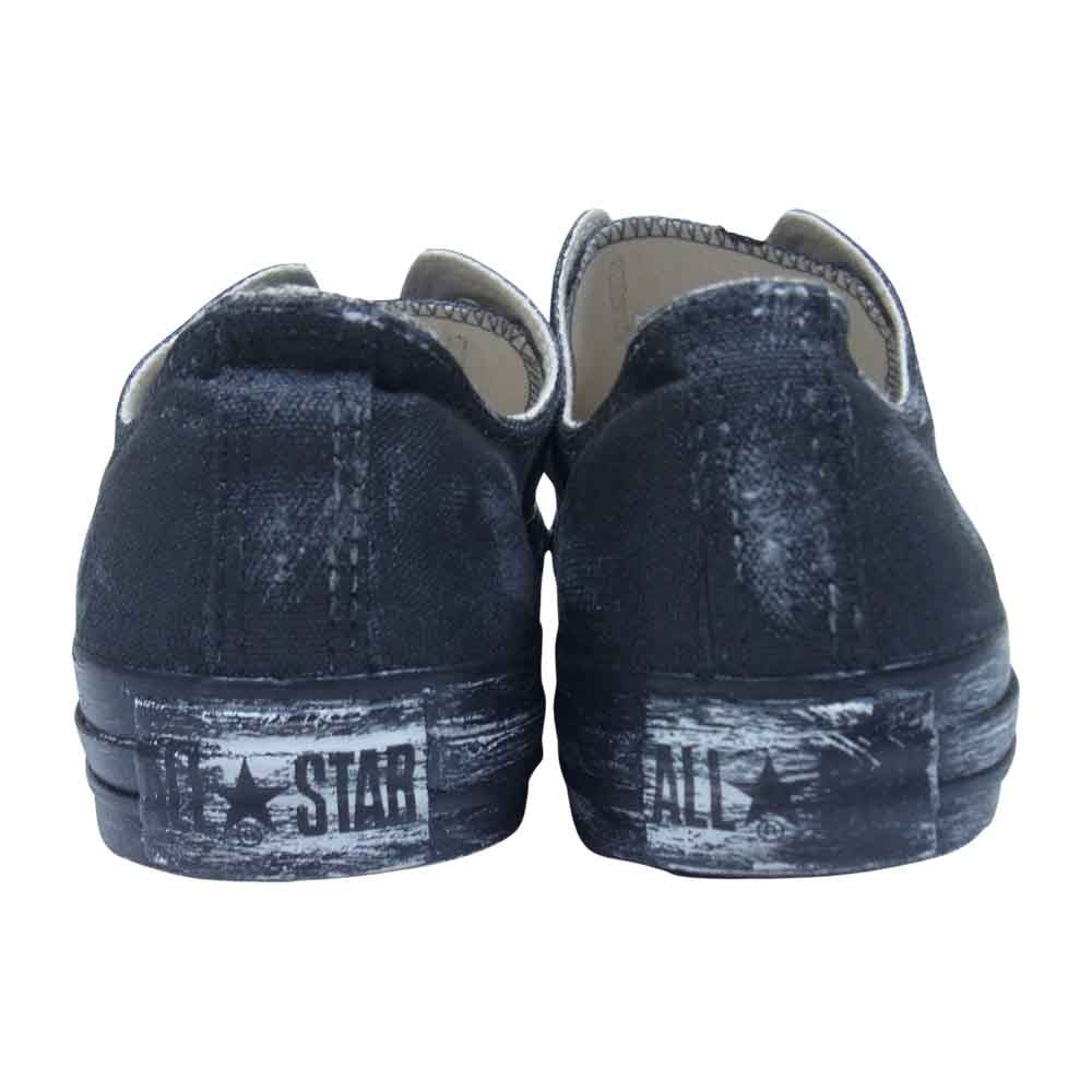 リザレクション REMAKE CONVERSE CANVAS ALL STAR OX オリジナルリメイク コンバース キャンバスオールスター ブラック系 28cm【中古】