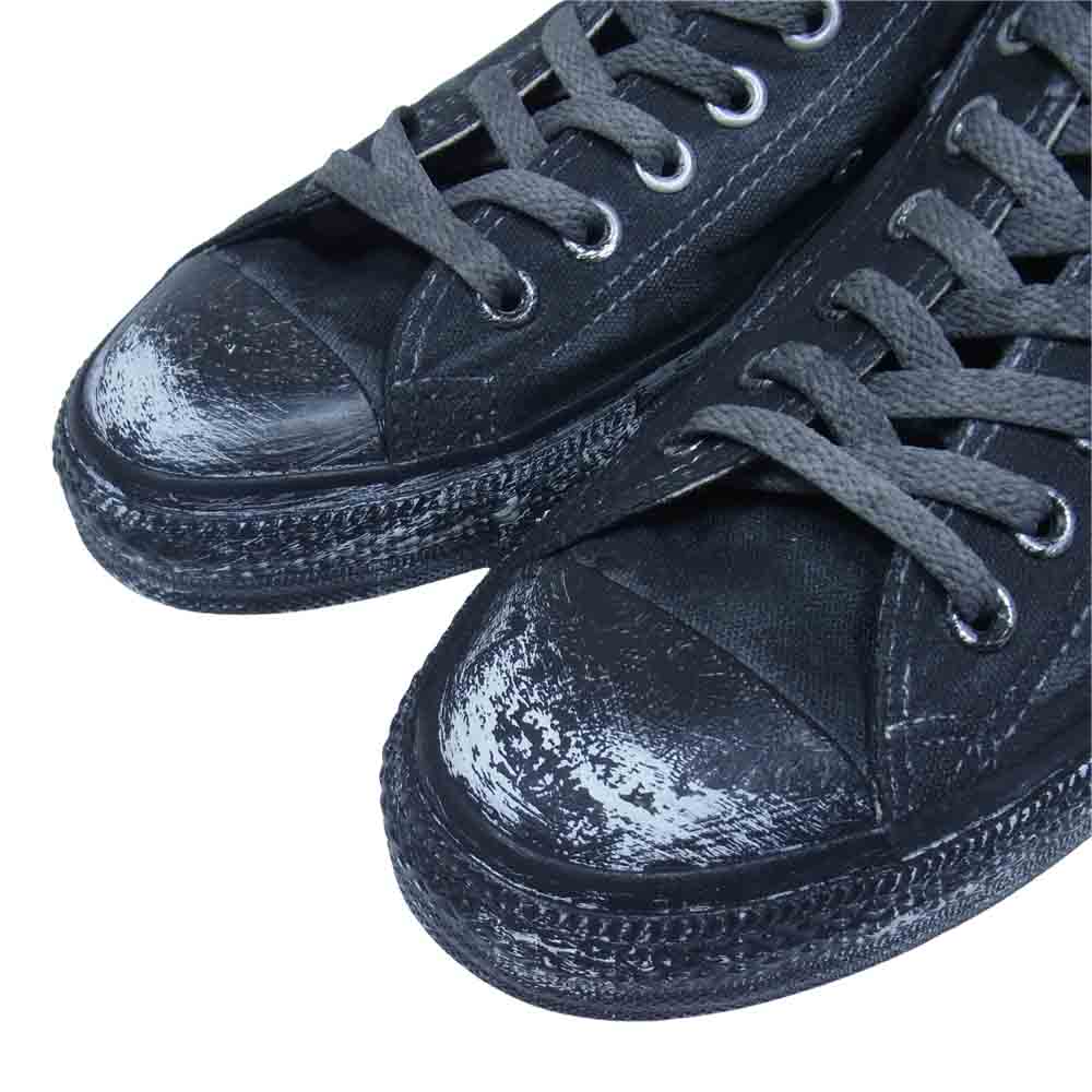 リザレクション REMAKE CONVERSE CANVAS ALL STAR OX オリジナルリメイク コンバース キャンバスオールスター ブラック系 28cm【中古】