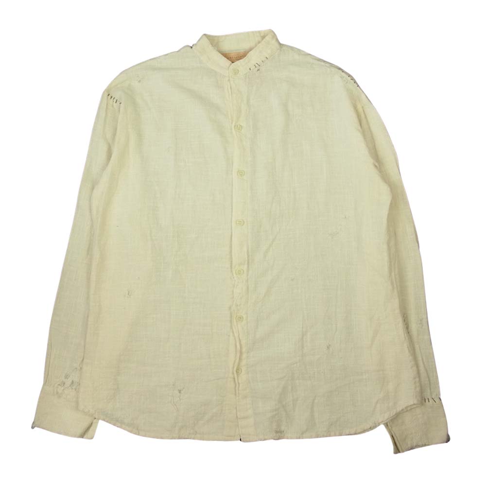 リザレクション リメイク バンドカラー シャツ オフホワイト系【中古】