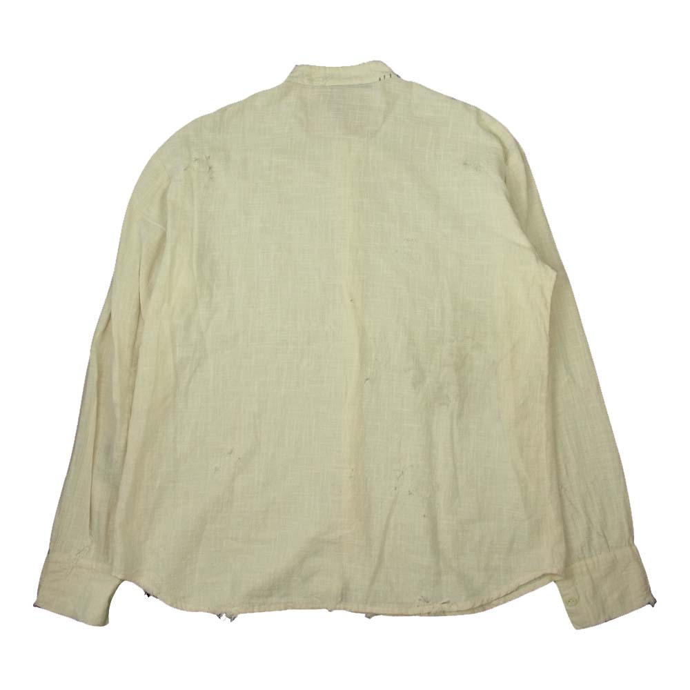 リザレクション リメイク バンドカラー シャツ オフホワイト系【中古】