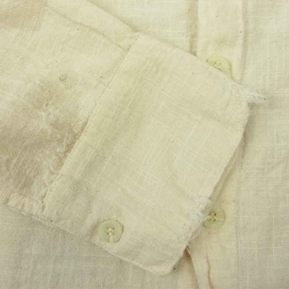 リザレクション リメイク バンドカラー シャツ オフホワイト系【中古】