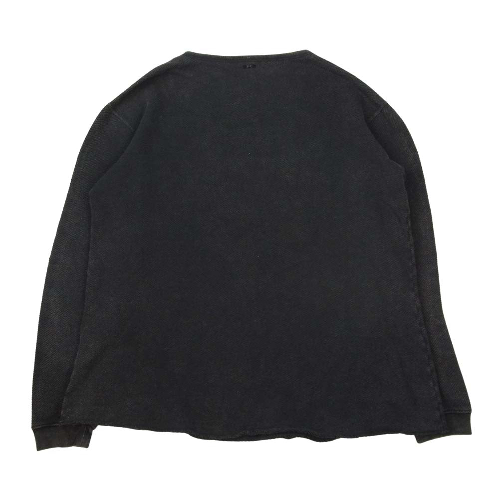 PORTER CLASSIC ポータークラシック FRENCH THERMAL CREWNECK フレンチサーマル クルーネック ネイビー系 L【中古】